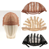 Maxbell Maxbell Wig Making Base Inner Cap Adjustable Weave Breathable Weaving Lace Net Black