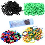 Maxbell Tattoo Supply Kit O-rings Rubber Bands Grommets Nipples & Brush Set Green