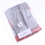 Maxbell Maxbell 1 Pair Womens Mens Compression Socks Zip Leg Support Stockings Gray XXL