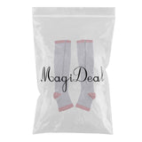 Maxbell Maxbell 1 Pair Womens Mens Compression Socks Zip Leg Support Stockings Gray XXL