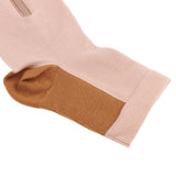 Maxbell Maxbell Pair Copper Compression Socks Leg Support Open Toe Stockings L XL Skin Color