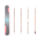 Maxbell Maxbell 4 Pieces Steel Blackhead Acne Blemish Comedone Extractor Remover Tool Kit