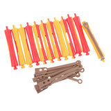 Maxbell Maxbell 12 Pieces Hair Grip Curlers Rollers Salon Hairdressing Styling Tool 1.4x9 cm