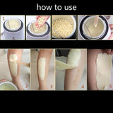 Maxbell Maxbell 400g Depilatory Hot Film Wax Pellet Body Bikini Hair Removal Bean Beige Milk