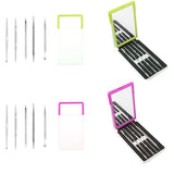 Maxbell Maxbell 5Pieces Steel Blackhead Pimple Blemish Extractor Remover Tool Set Kit Green