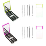 Maxbell Maxbell 5Pieces Steel Blackhead Pimple Blemish Extractor Remover Tool Set Kit Green