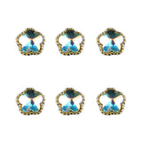 Maxbell Maxbell 10Pieces Glitter Gems 3D Nail Art Sticker Nail Tip DIY Design Charms Flower