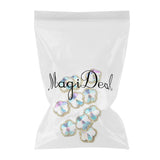 Maxbell Maxbell 10Pieces Glitter Gems 3D Nail Art Sticker Nail Tip DIY Design Charms Flower