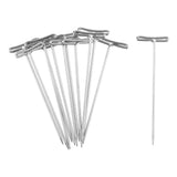 Maxbell Maxbell 12 Pieces T Shape Hair Extension Supplies Weaving Weft Pulling Hook Needle