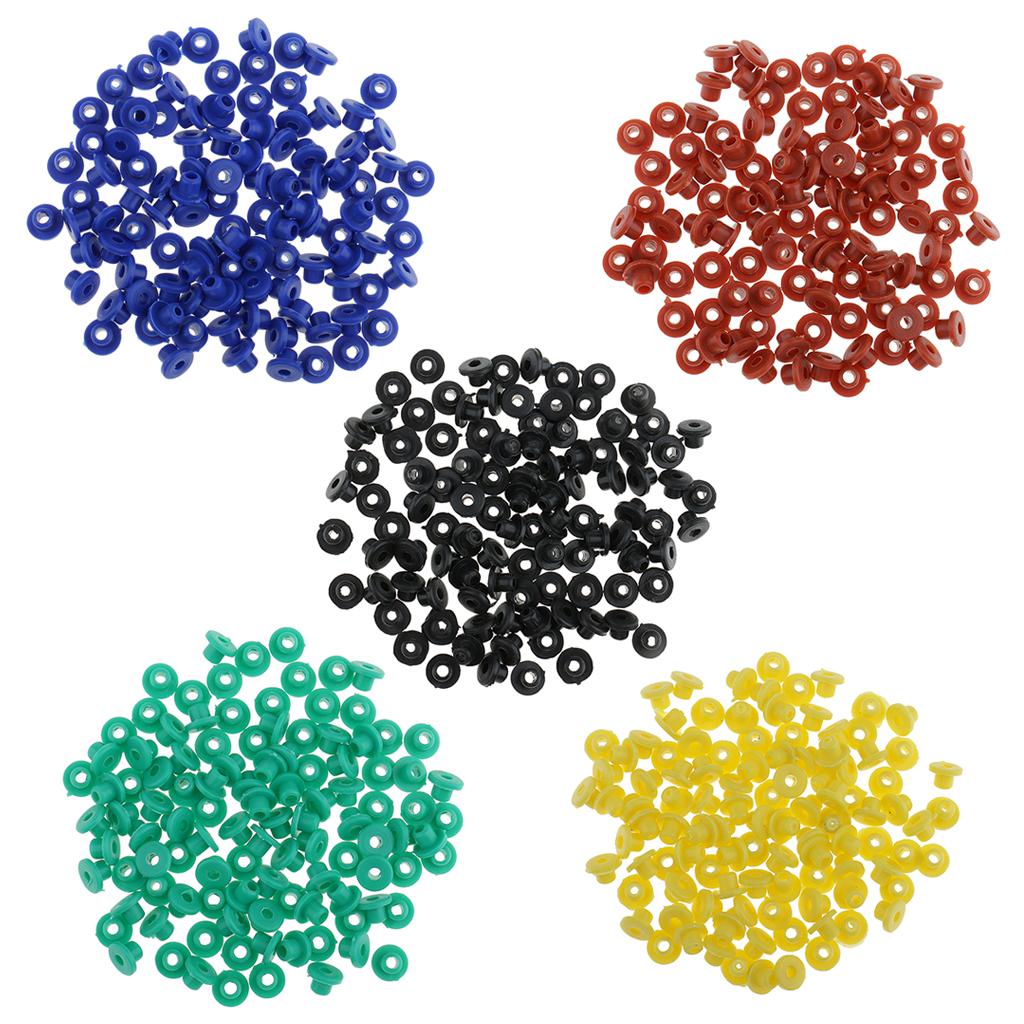 Maxbell Maxbell 100pcs Blue Rubber Grommets Nipples Set For Tattoo Machine Needles Supplies