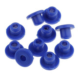 Maxbell 100pcs Blue Rubber Grommets Nipples Set For Tattoo Machine Needles Supplies