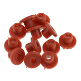 Maxbell Maxbell 100pcs Red Rubber Grommets Nipples Set For Tattoo Machine Needles Supplies