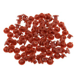 Maxbell Maxbell 100pcs Red Rubber Grommets Nipples Set For Tattoo Machine Needles Supplies