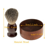 Maxbell Maxbell Wooden Men's Shaving Brush with Shave Mug Bowl Barber Beard Soap Cup Set - convenient to use and creat lather.