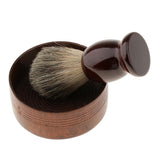 Maxbell Maxbell Wooden Men's Shaving Brush with Shave Mug Bowl Barber Beard Soap Cup Set - convenient to use and creat lather.