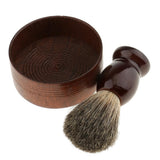 Maxbell Mens Shaving Brush with Shave Bowl Soap Cup and Shaving Cream for Salon Home