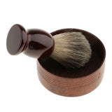 Maxbell Maxbell Wooden Men's Shaving Brush with Shave Mug Bowl Barber Beard Soap Cup Set - convenient to use and creat lather.