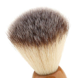 Men Beards Moustache Shaving Brush Bowl Stand Holder Set Kit Alloy + Wood