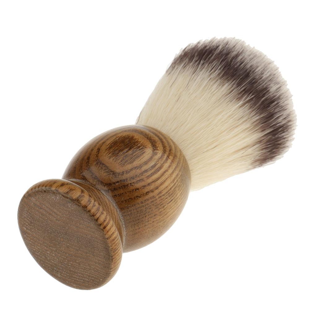 Maxbell Maxbell Professional Wood Salon Barber Men Shaving Brush Mens Shave Tool 10cm