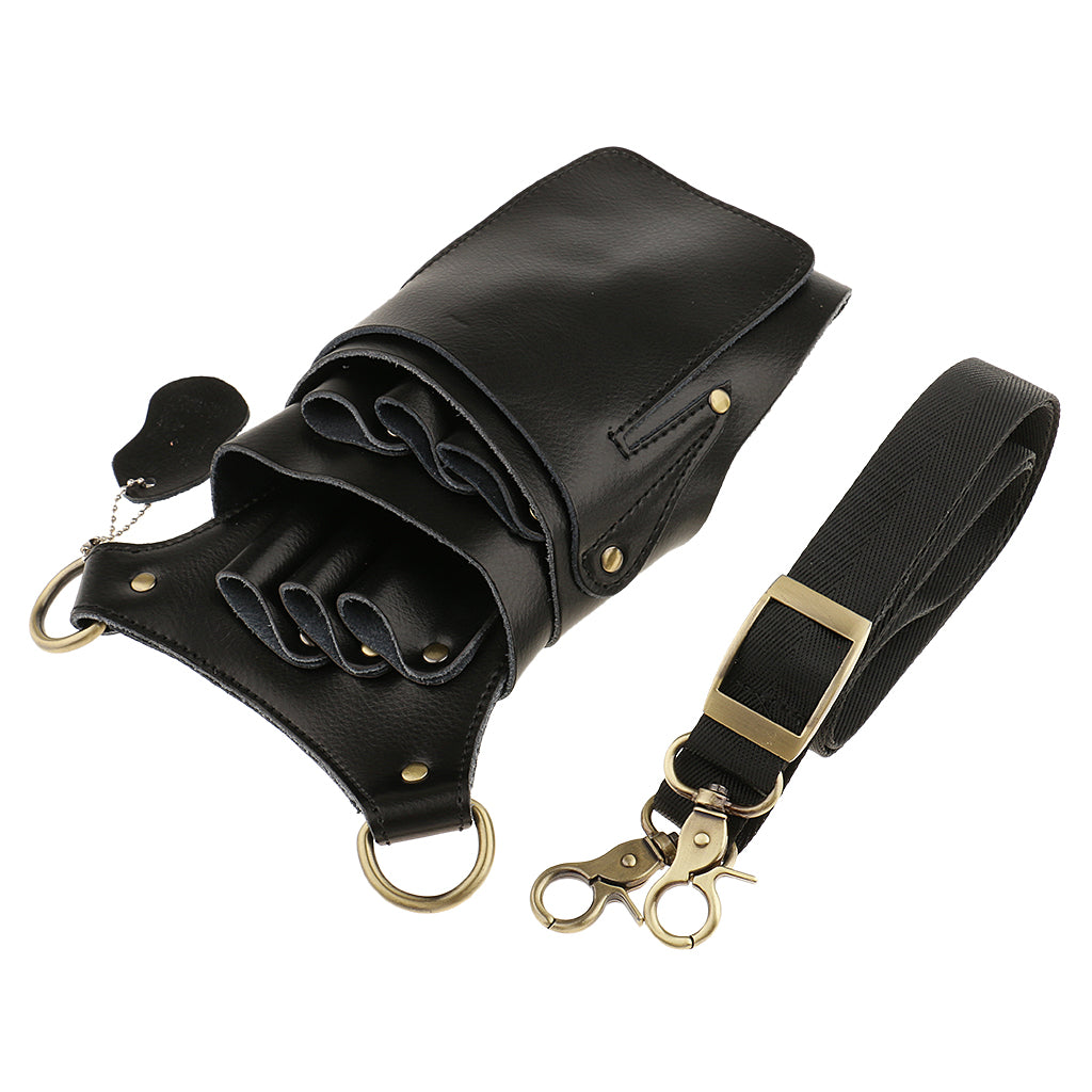 Maxbell Maxbell Salon Hairdressing Cutting Scissors Shear Comb Tools Bag Belt Holster Black