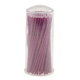 Maxbell Maxbell 100 Pieces Disposable Eyelash Extension Micro Brushes Applicators Mascara Purple