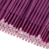 Maxbell Maxbell 100 Pieces Disposable Eyelash Extension Micro Brushes Applicators Mascara Purple