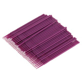Maxbell Maxbell 100 Pieces Disposable Eyelash Extension Micro Brushes Applicators Mascara Purple