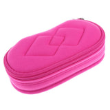 Maxbell Maxbell 5 Slots Velvet Essential Oils Carrying Case Shockproof Organizer Bag Rose Red