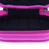 Maxbell Maxbell 5 Slots Velvet Essential Oils Carrying Case Shockproof Organizer Bag Rose Red