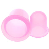 Maxbell Maxbell 2 Pieces Silicone Vacuum Massager Cupping Anti-cellulite Massage Cups M L Pink