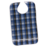 Maxbell Maxbell Adult Disability Bib Mealtime Cloth Protector Waterproof 45x75cm blue