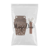 Maxbell Maxbell Soft Salon Hairdressing Cutting Scissors Shear Comb Tools Bag Belt Holster Brown