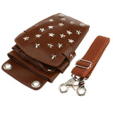 Maxbell Maxbell Soft Salon Hairdressing Cutting Scissors Shear Comb Tools Bag Belt Holster Brown