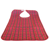 Maxbell Maxbell Waterproof Adults Elder Mealtime Cloth Protector Disability Aid Bib Red