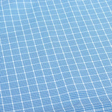 Maxbell Waterproof Bib Adult Mealtime Cloth Protector Disability Aid Apron Blue Grid