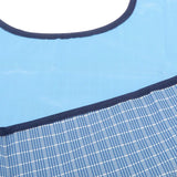 Maxbell Waterproof Bib Adult Mealtime Cloth Protector Disability Aid Apron Blue Grid - Aladdin Shoppers