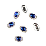Maxbell Maxbell 10pcs 3D Nail Art Tips Sticker Nail Gems Cellphone Case DIY Decoration Blue