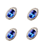 Maxbell Maxbell 10pcs 3D Nail Art Tips Sticker Nail Gems Cellphone Case DIY Decoration Blue