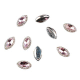 Maxbell Maxbell 10pcs 3D Nail Art Tips Sticker Nail Gems Cellphone Case DIY Decoration Pink