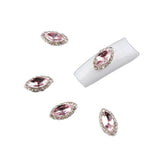 Maxbell Maxbell 10pcs 3D Nail Art Tips Sticker Nail Gems Cellphone Case DIY Decoration Pink