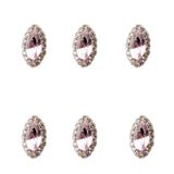 Maxbell Maxbell 10pcs 3D Nail Art Tips Sticker Nail Gems Cellphone Case DIY Decoration Pink