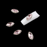 Maxbell Maxbell 10pcs 3D Nail Art Tips Sticker Nail Gems Cellphone Case DIY Decoration Pink