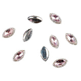 Maxbell Maxbell 10pcs 3D Nail Art Tips Sticker Nail Gems Cellphone Case DIY Decoration Pink