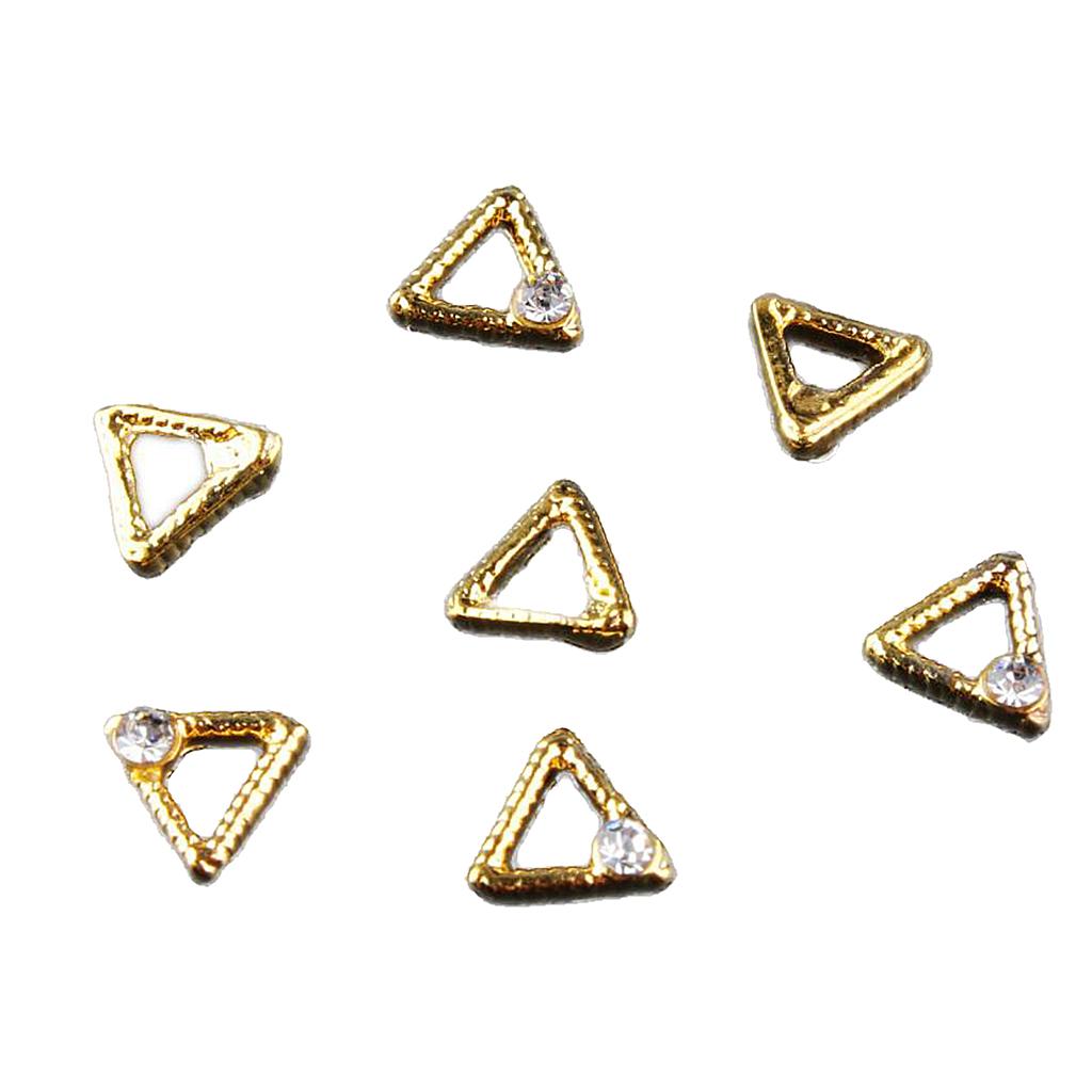 Maxbell Maxbell 20 Pieces 3D Nail Art Tips Sticker Decoration Charms for Manicure Triangle