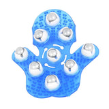 Maxbell Maxbell Palm 9 Balls Body Massager Massage Glove Hand Held Stress Tension Relief Blue