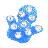 Maxbell Maxbell Palm 9 Balls Body Massager Massage Glove Hand Held Stress Tension Relief Blue