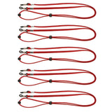 Maxbell Maxbell 5 Pieces Adjustable Velvet Eyeglass Cord Neck Strap Sunglasses Lanyard Red