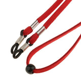 Maxbell Maxbell 5 Pieces Adjustable Velvet Eyeglass Cord Neck Strap Sunglasses Lanyard Red
