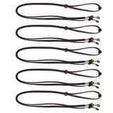 Maxbell Maxbell 5 Pieces Adjustable Velvet Eyeglass Cord Neck Strap Sunglasses Lanyard Blue