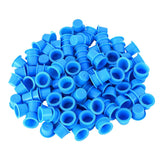 Maxbell Maxbell Plastic Disposable Tattoo Holder Cups Beauty Supplies Cosmetic Tool Black PACK OF 100PCS Blue